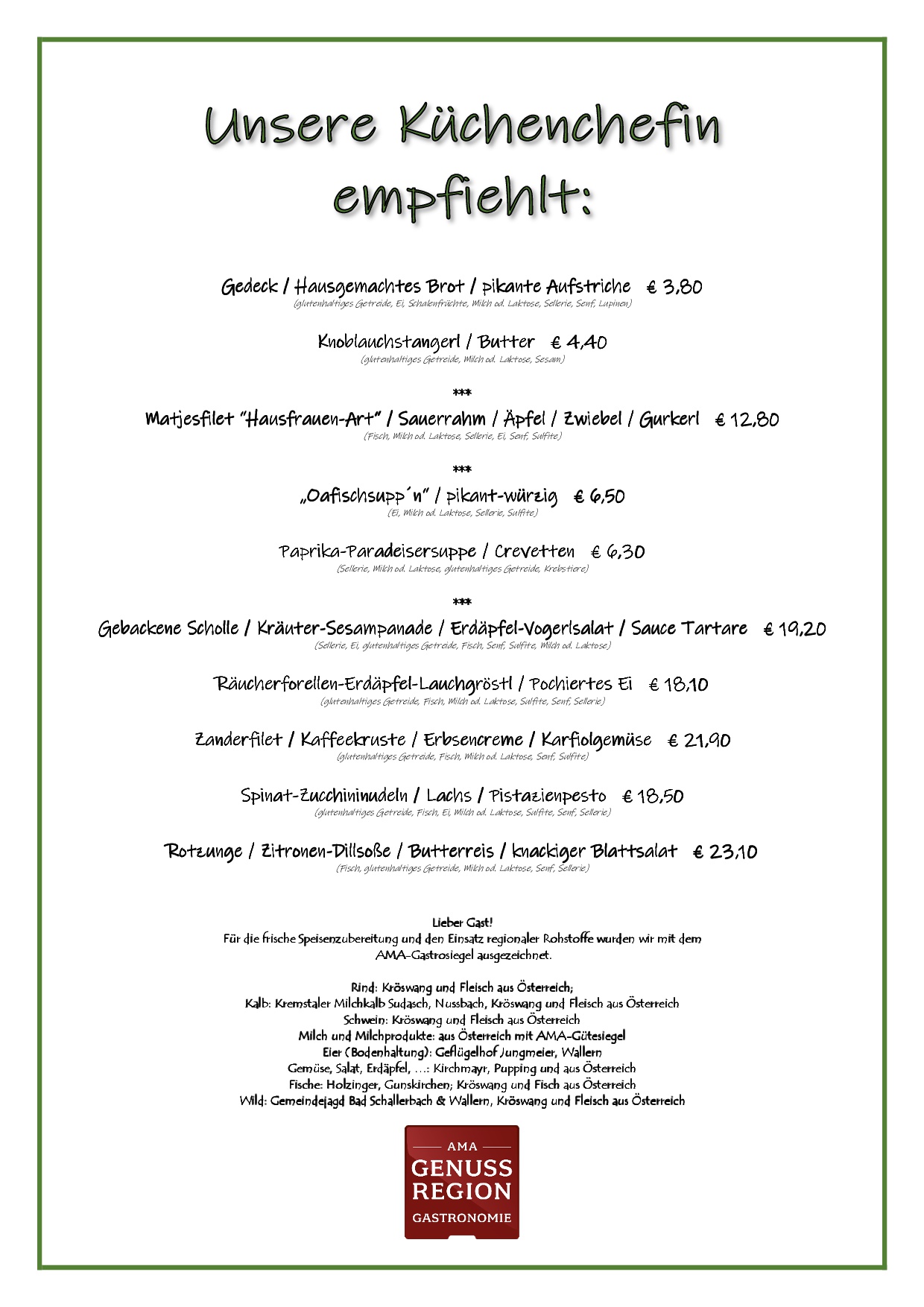 Hotel & Restaurant Grünes Türl - Familie Ameshofer in Bad Schallerbach