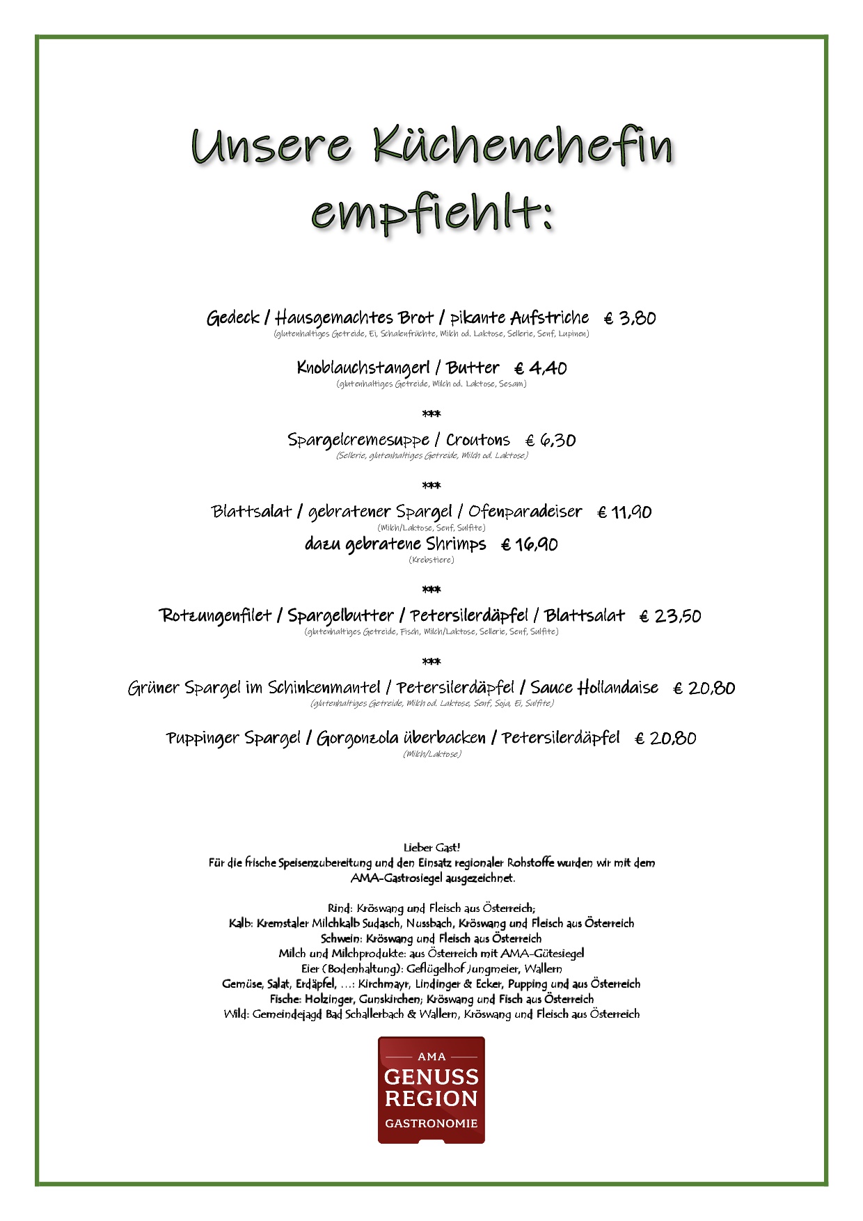 Hotel & Restaurant Grünes Türl - Familie Ameshofer in Bad Schallerbach