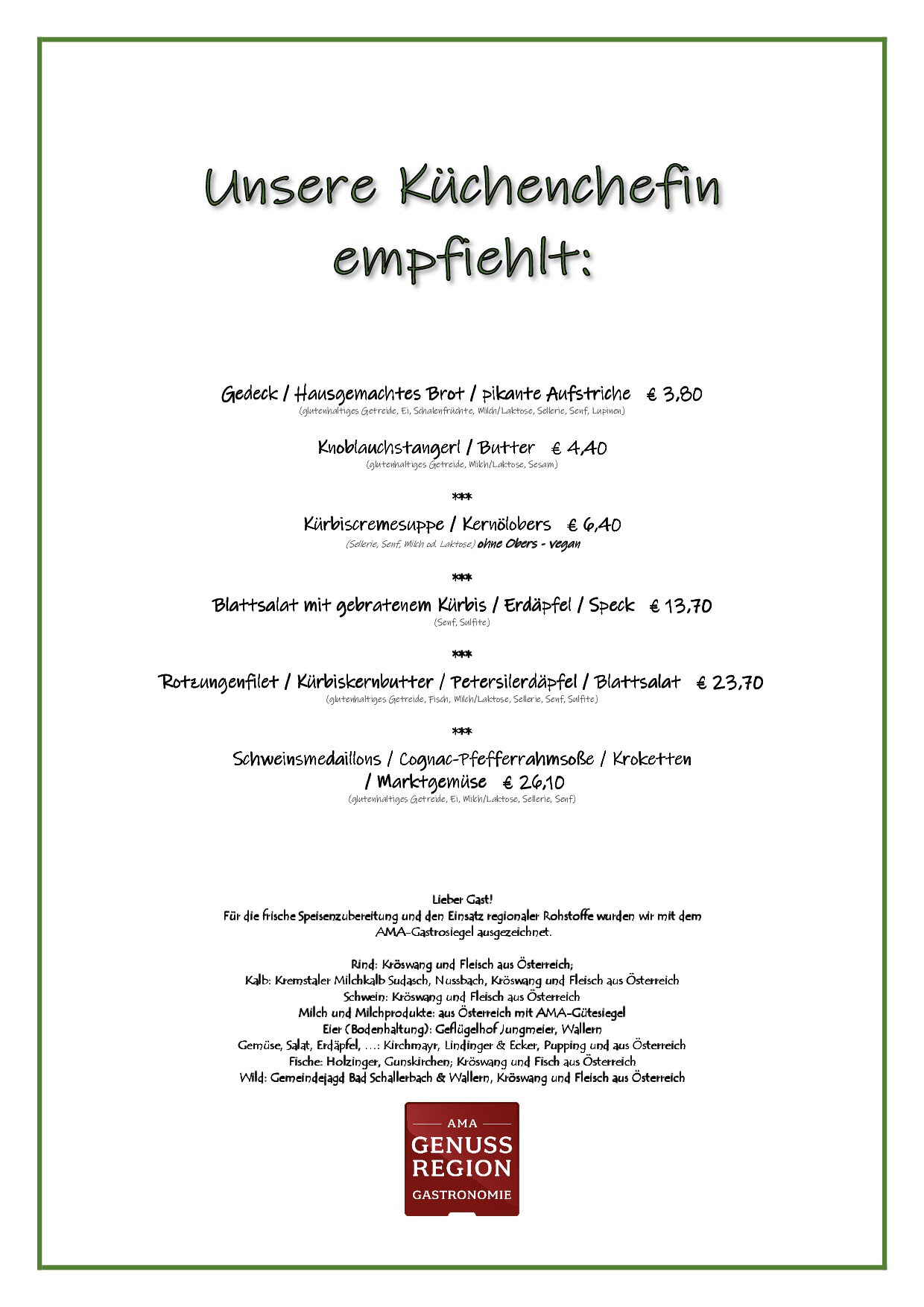 Hotel & Restaurant Grünes Türl - Familie Ameshofer in Bad Schallerbach